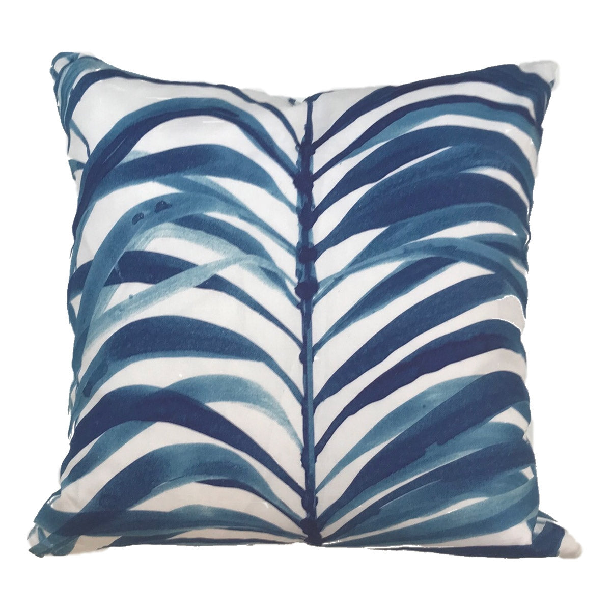 Navy Palm Pillow