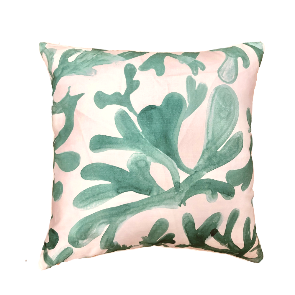 Coastal Green Seaglass Pillow