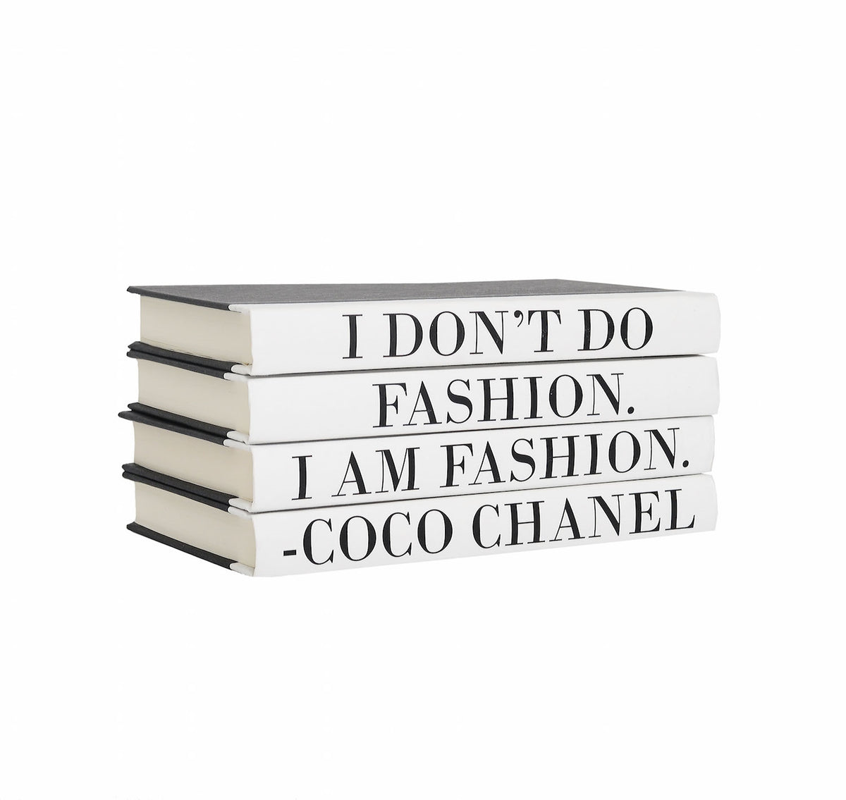 Books Nook - #Products for #BookLovers Chanel Quote Classy and Fabulous  Book Set, Fashion Designer Quote Books, Book Decor