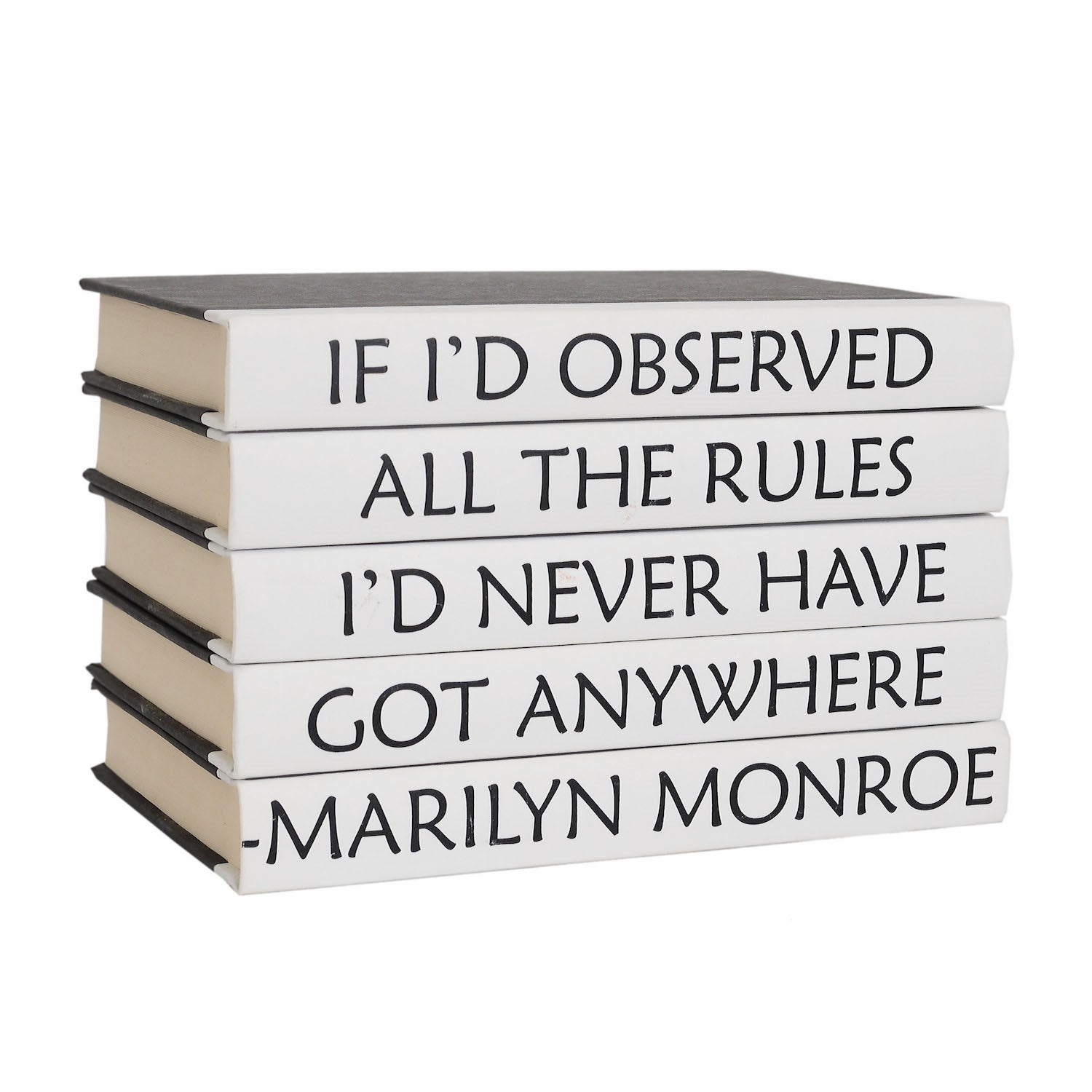 Marilyn Monroe - Quote Book Set- Never Got Anywhere Quote