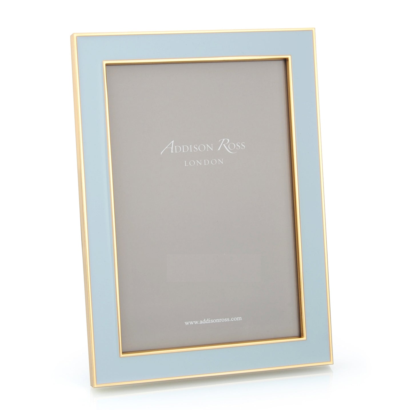 Powder Blue & Gold Enamel Photo Frame