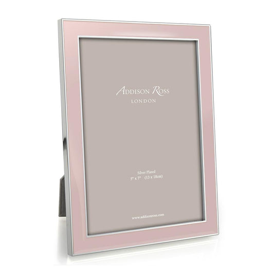 Pink & Silver Enamel Photo Frame