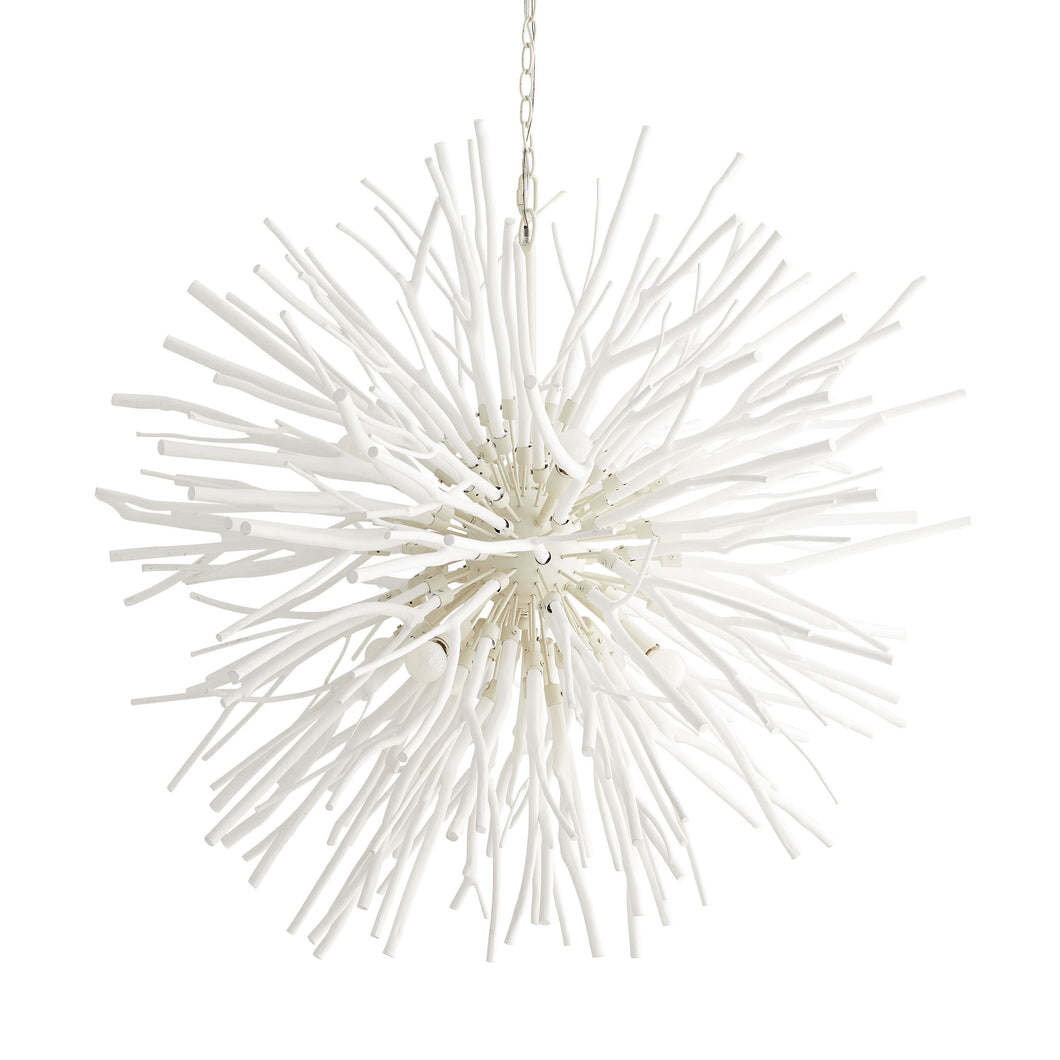 Finch Chandelier - White Washed