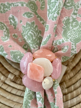 Load image into Gallery viewer, Blush Sea Stone Napkin Rings - Set of 4
