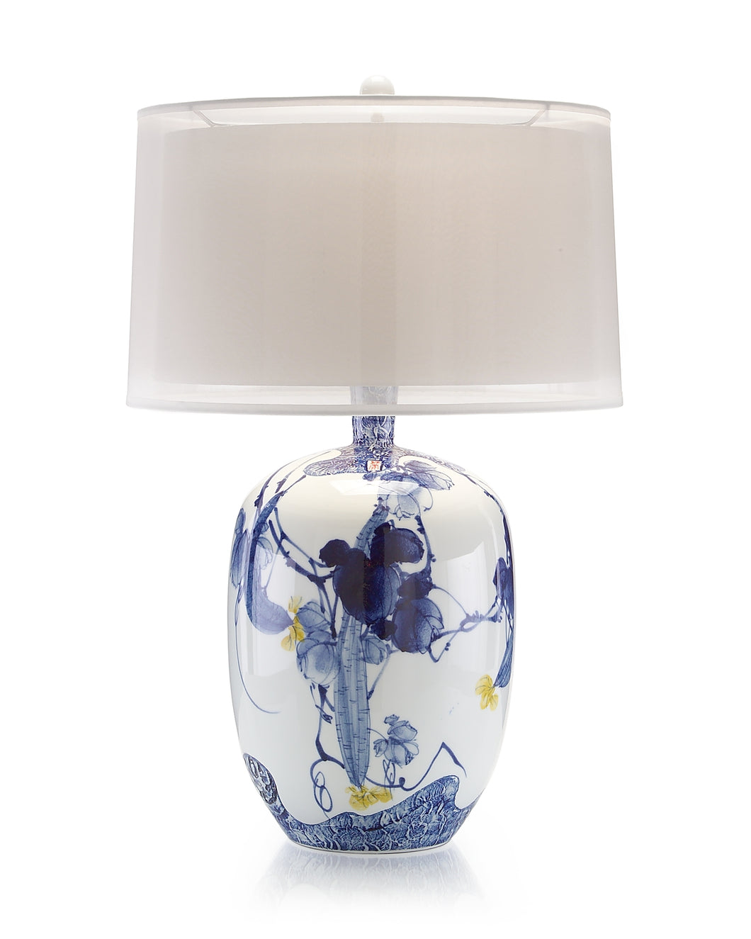 Blue Asian Table Lamp
