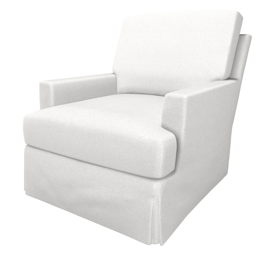 Jupiter Island Swivel Rocker- Slipcovered - Davis White