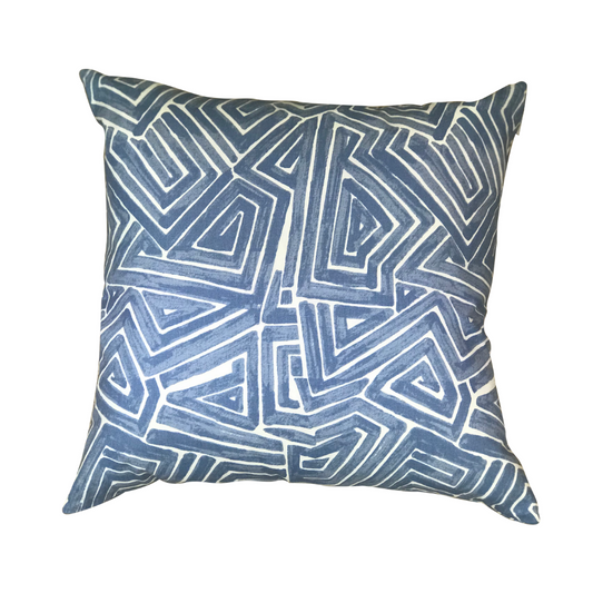 Maze Periwinkle Pillow