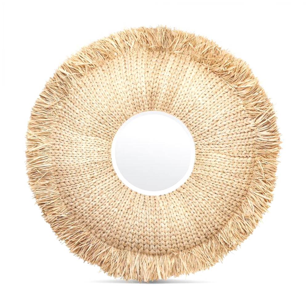 Raffia Mirror