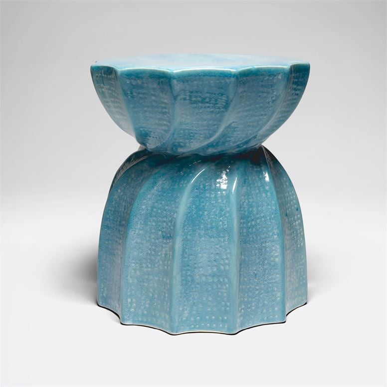 Bea Ceramic Stool-Blue