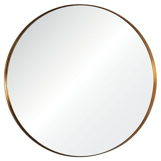 Round Antiqued Bronze Mirror