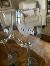 Load image into Gallery viewer, Forever Stamped in My Heart Wine Glass, 16 oz
