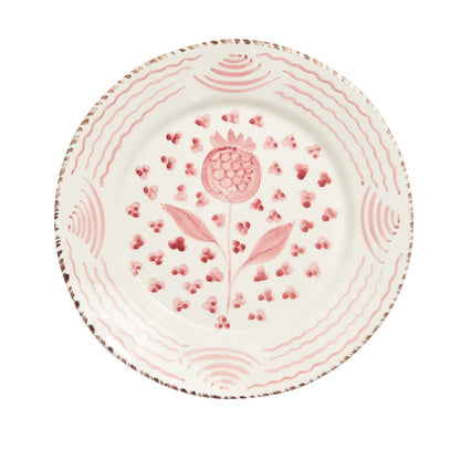 Casa Nuno Pomegrante & Waves Dinner Plates (Set of 4)