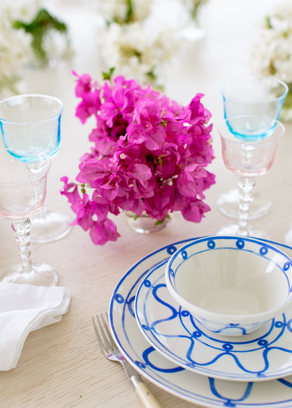 Blue Serenity Porcelain Dessert Plate