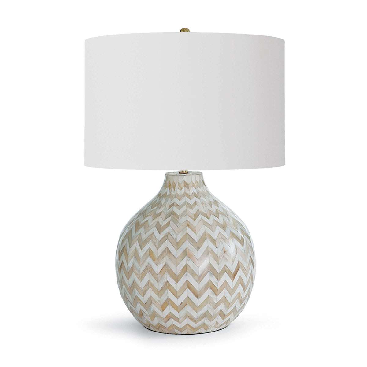 Natural Chevron Bone Table Lamp