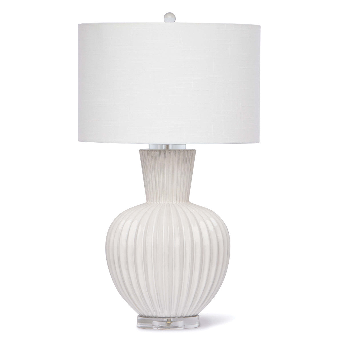 Madrid White Ceramic Table Lamp