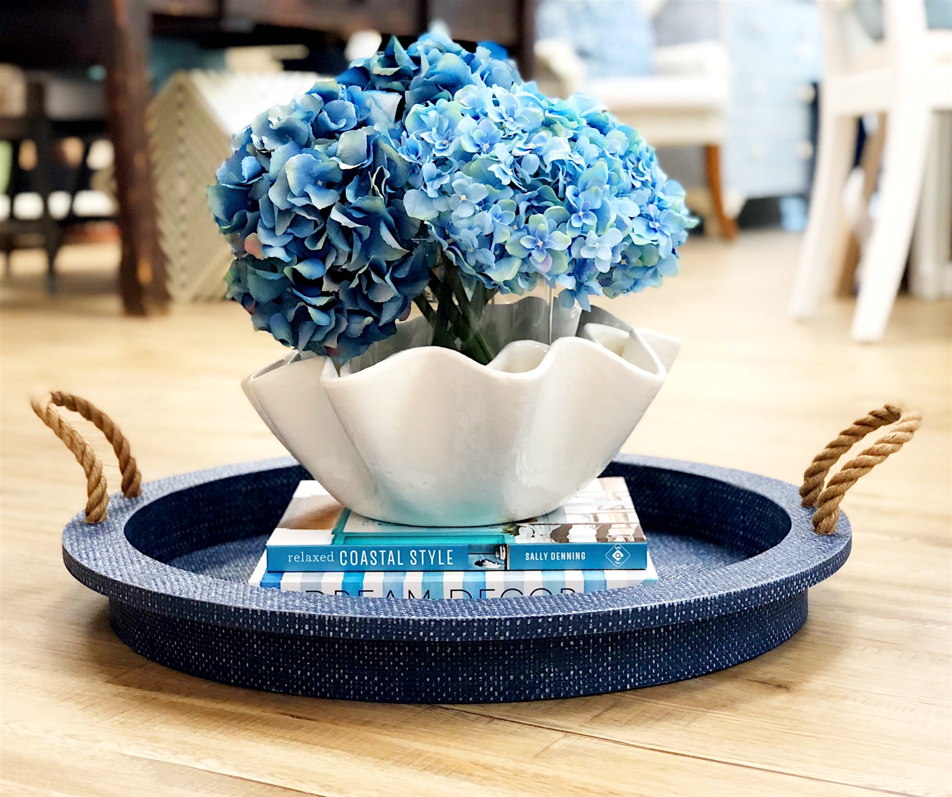 Indigo Textured Tray