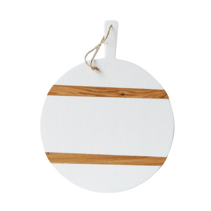 White Round Mod Charcuterie Board (Medium)