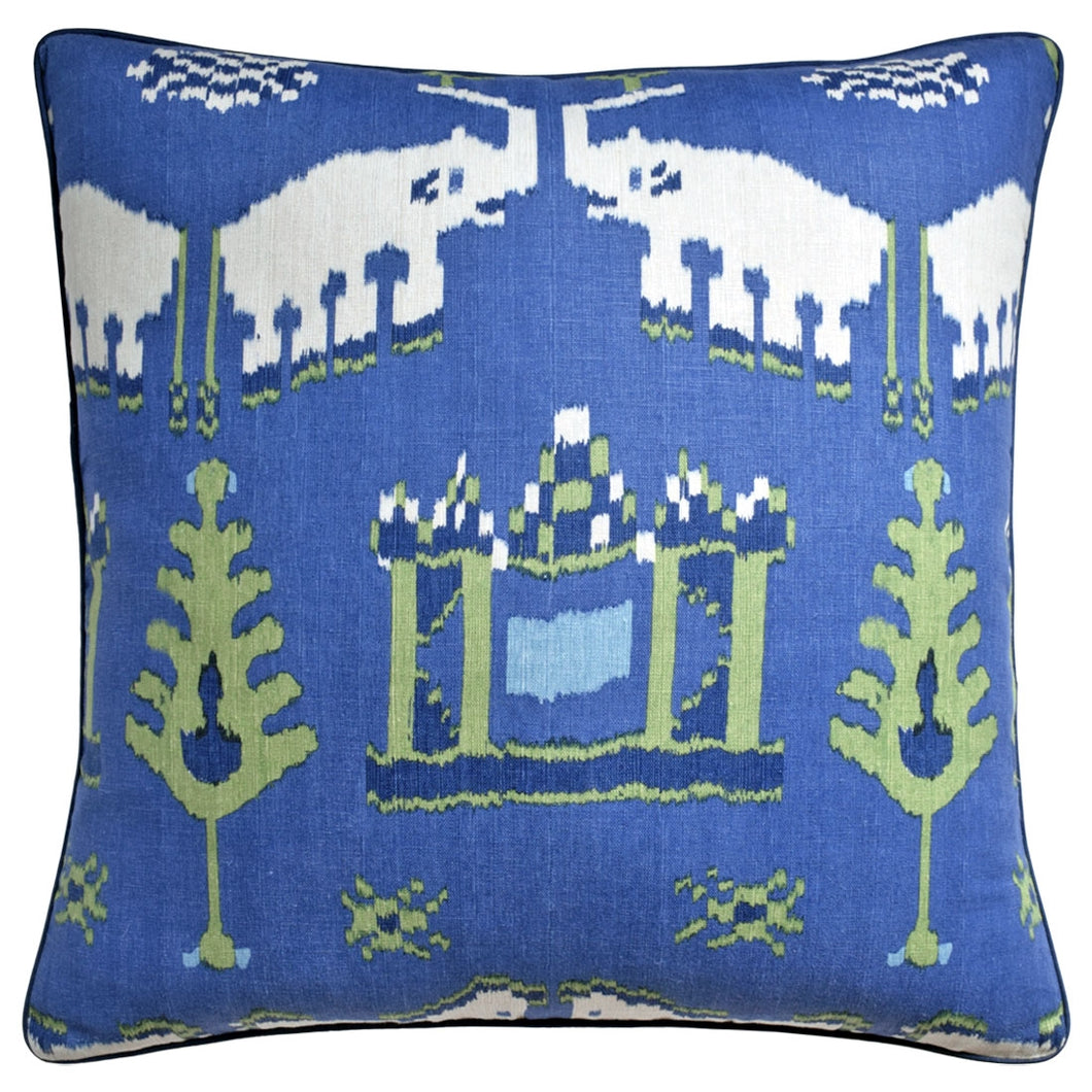 Kingdom Parade Pillow-Blue/Green