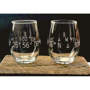 Coordinates Glasses - Set of Two - Realtor