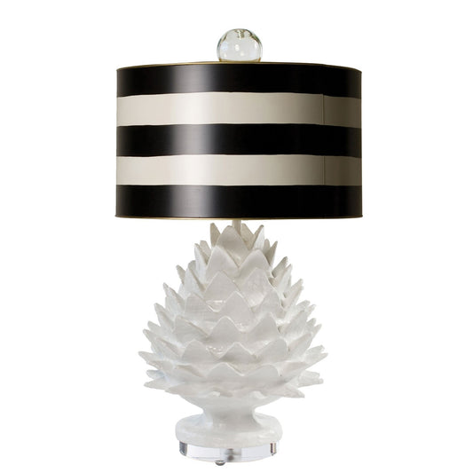 Artichoke Lamp-Navy Stripe