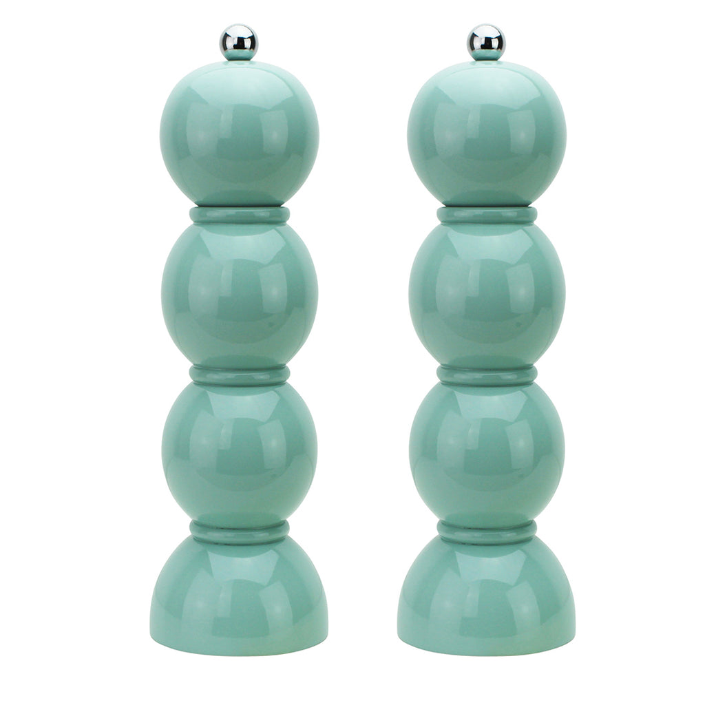 Addison Ross Eau De Nil Bobbin Salt & Pepper Mill Grinder Set ...