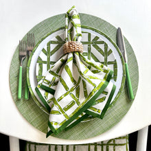 Load image into Gallery viewer, Green Bamboo Napkins (Set of 4)
