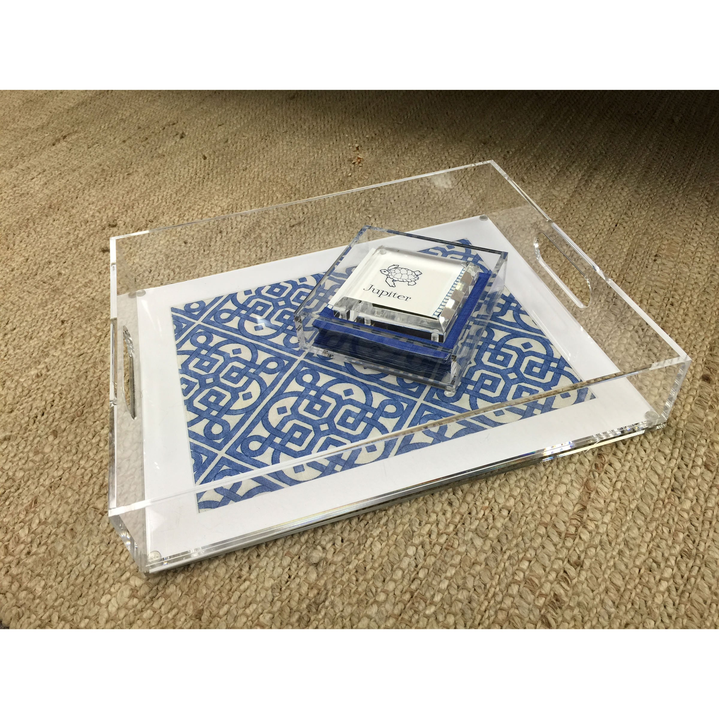 Custom Insert Rectangle Acrylic Serving Tray 17.25 – Vivid Hue Home