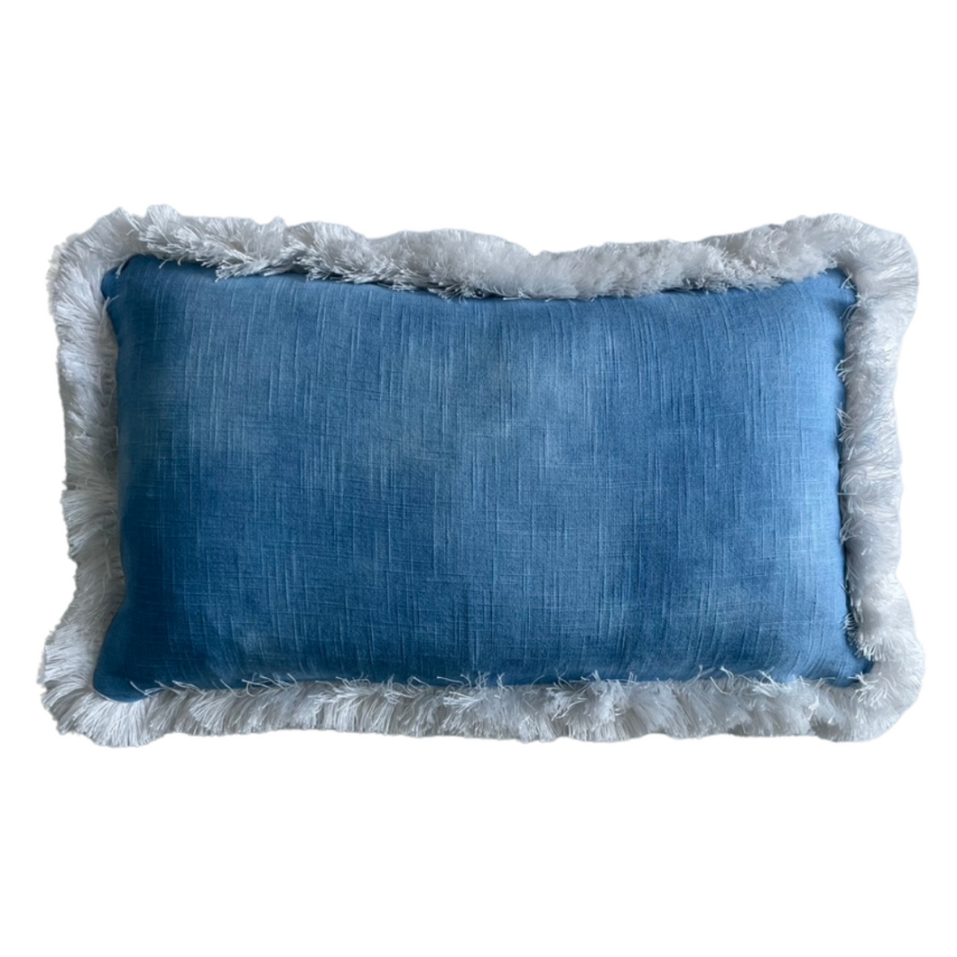 Fringe clearance lumbar pillow