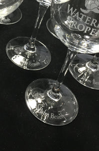 The Riedel Crystal Red Wine - Engraved Coordinates Glass- Set of Two