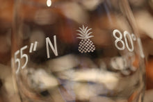 Load image into Gallery viewer, The Vino-Engraved Coordinates Glasses-Set of Two
