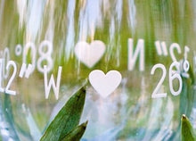 Load image into Gallery viewer, The Vino-Engraved Coordinates Glasses-Set of Two
