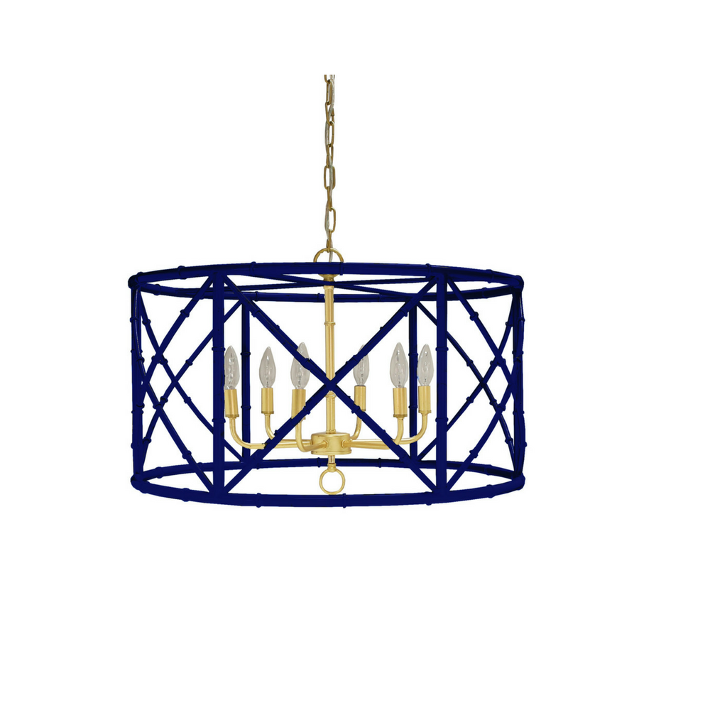 Navy Zia Chandelier