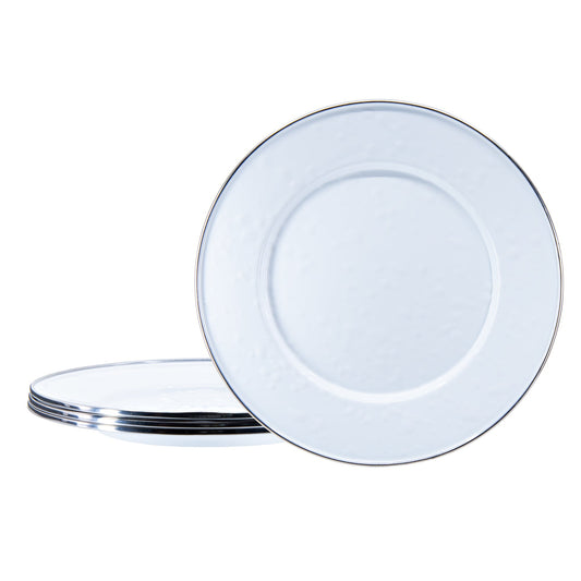 Solid White Dessert Plates (Set of 4)