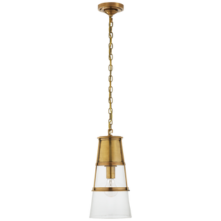 Robinson Medium Pendant in Antique Brass