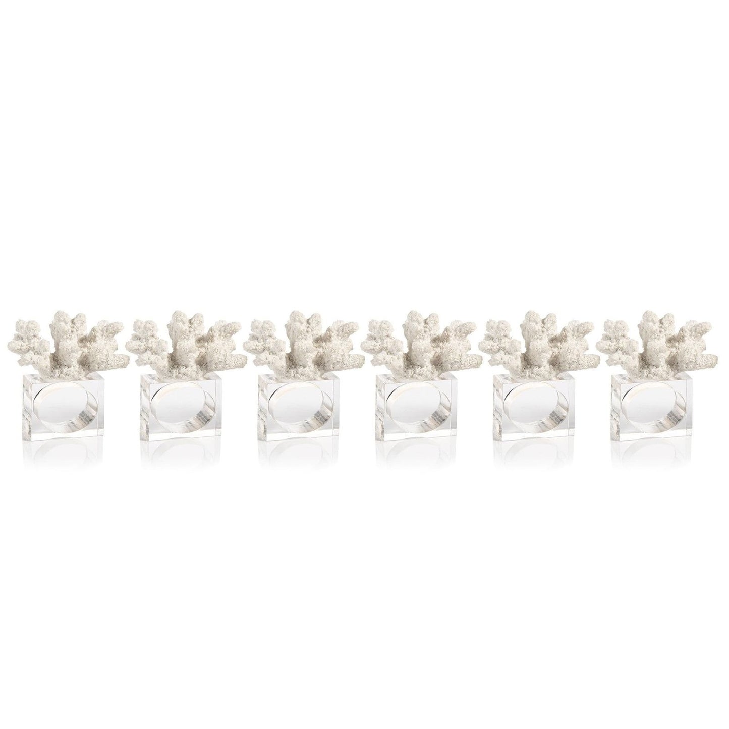 Coral Napkin Rings (set of 6)