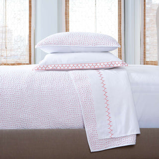 Hand Stitched Coverlet by John Robshaw - Pink Lotus