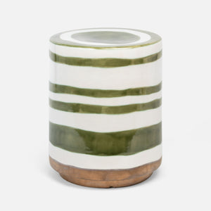 Belda Green Ceramic Stool