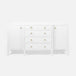Designer White Faux Belgian Linen