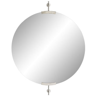 Madden Round Mirror - Polished Nickel