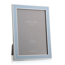 Load image into Gallery viewer, Powder Blue &amp; Silver Enamel Photo Frame
