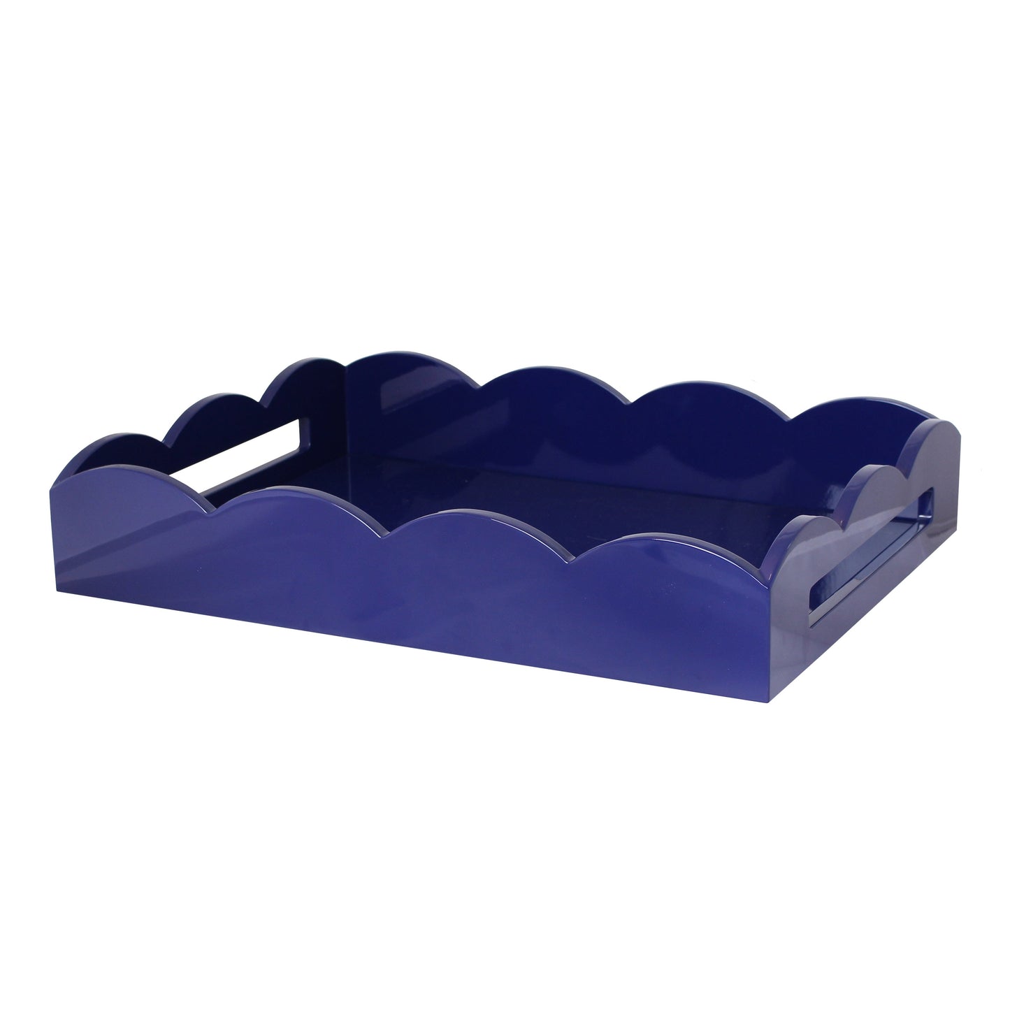 Scalloped Edge Tray - Navy